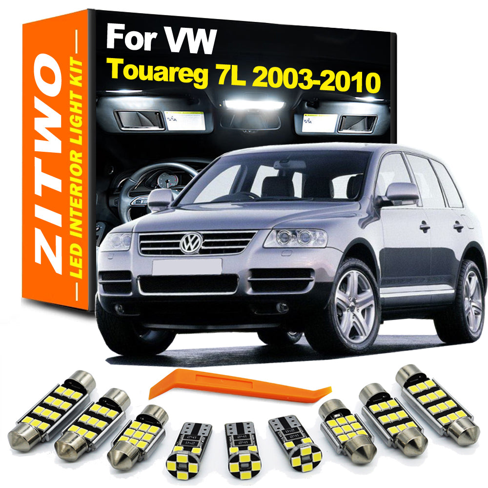 AutoGlowLED 18pcs LED Interior Light Kit for VW Touareg 7L 2003-2010