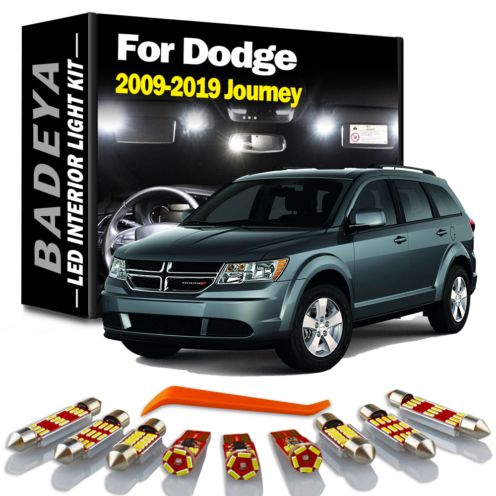 AutoGlowLED LED Interior Light Kit for 2009-2019 Dodge Journey 11Pcs Canbus