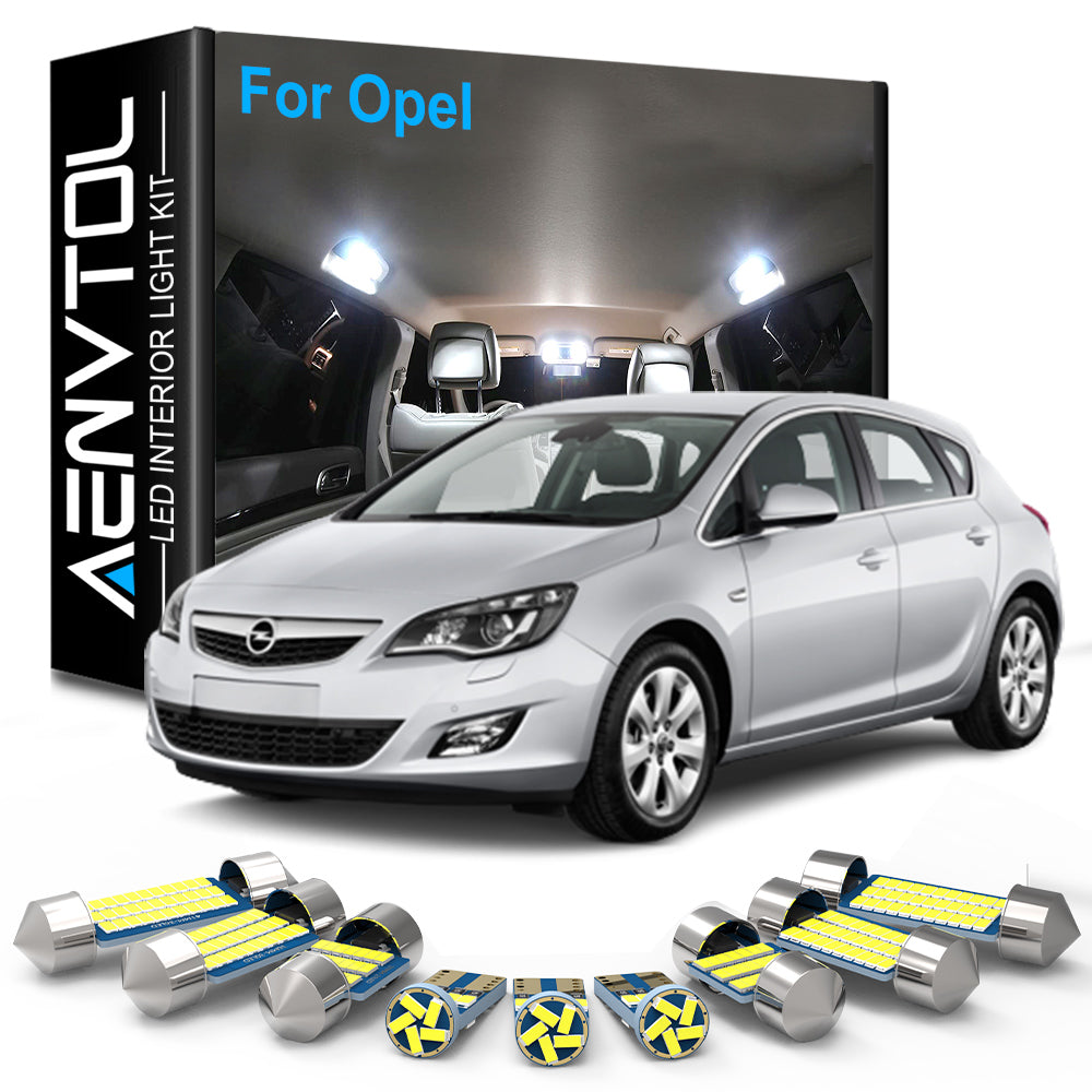 AutoGlowLED Canbus LED Interior Light Kit for Opel Vectra Astra Corsa
