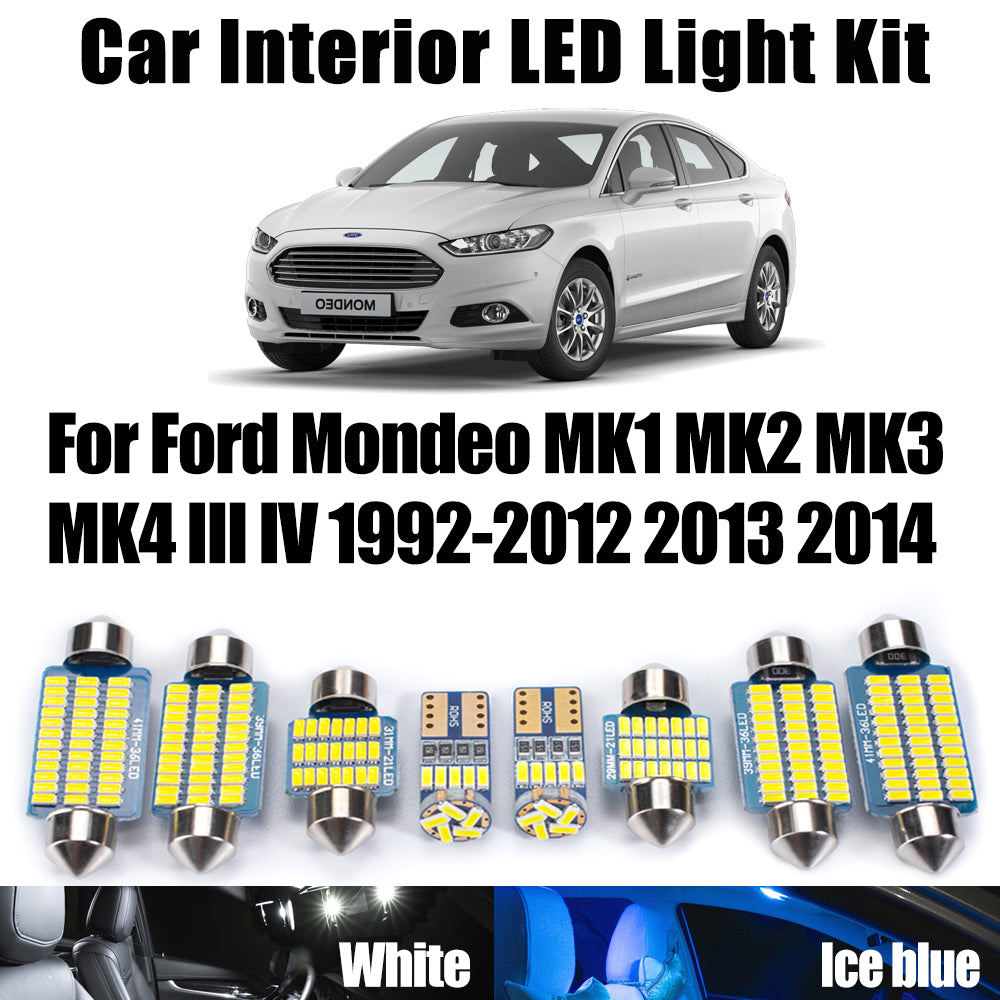 AutoGlowLED LED Interior Light Kit for Ford Mondeo MK1-MK4 1992-2014