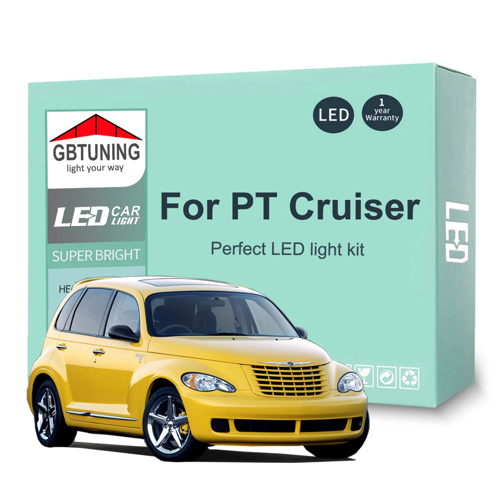 AutoGlowLED 12Pc LED Interior Light Kit for Chrysler PT Cruiser 2000-2010 Canbus