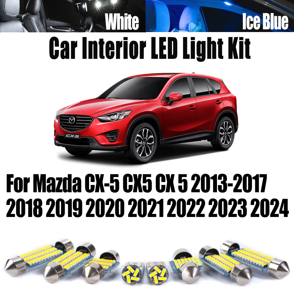 AutoGlowLED LED Interior Light Kit for Mazda CX-5 2013-2024 Canbus 11Pcs