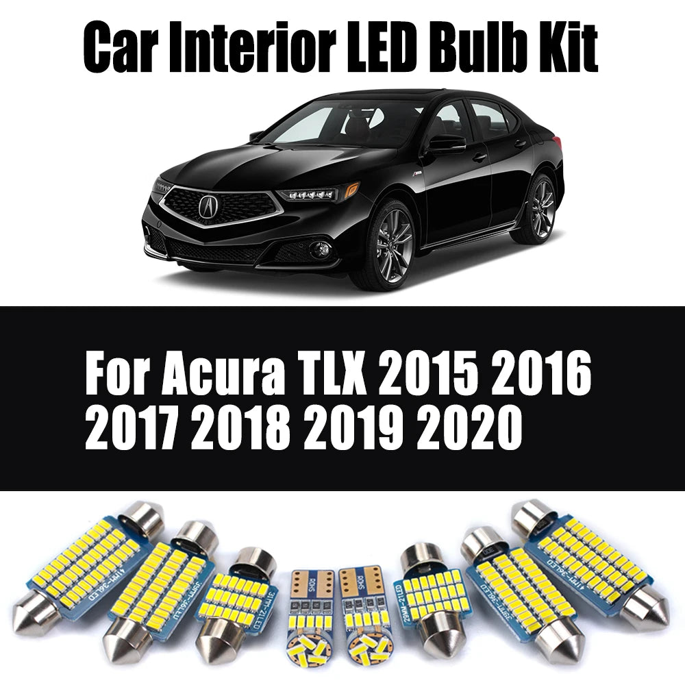 AutoGlowLED 20Pc Canbus LED Interior Light Kit for Acura TLX 2015-2020