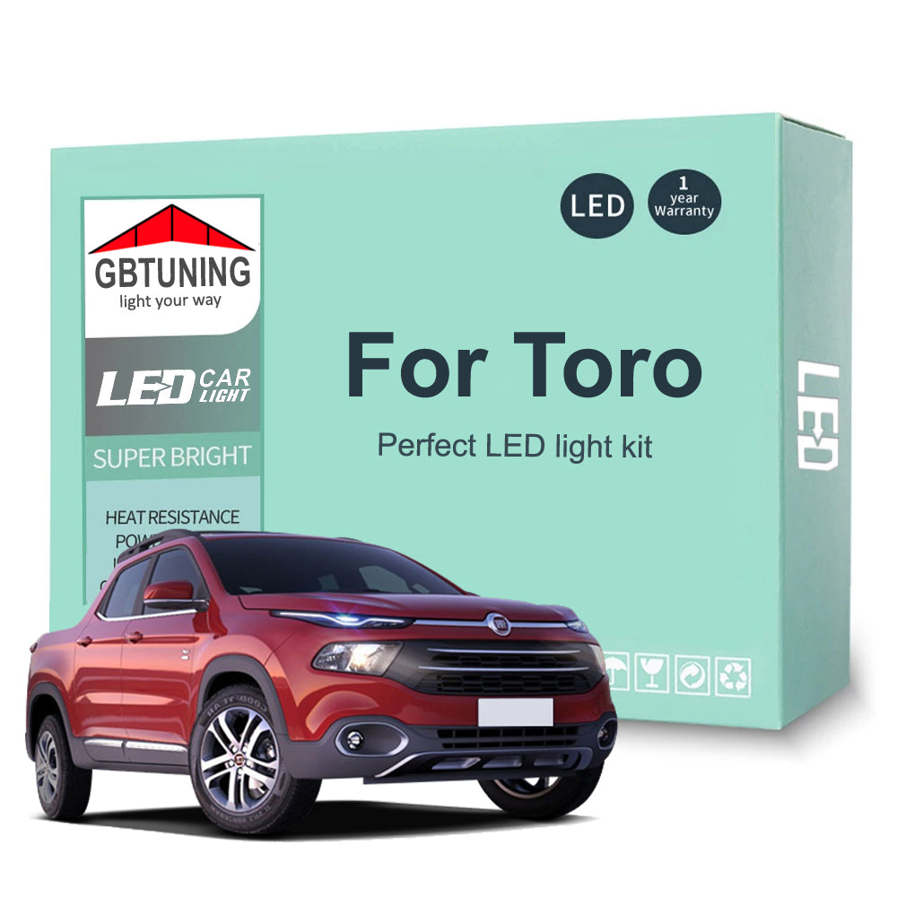 AutoGlowLED Canbus Interior LED Light Kit for Fiat Toro 2016-2022 6Pcs