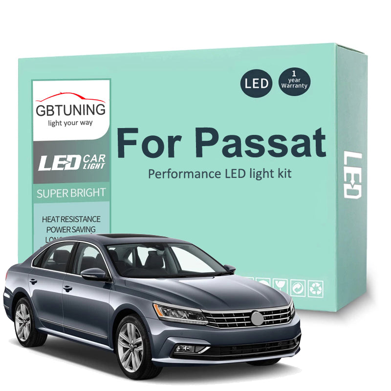 AutoGlowLED LED Interior Light Kit for VW Passat B5 B6 B7 Canbus Error Free