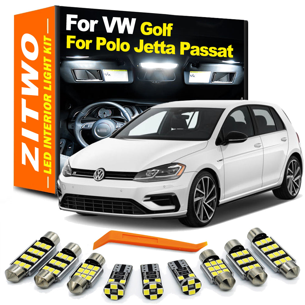 AutoGlowLED No Error LED Interior Light Kit for VW Golf Jetta Passat Polo