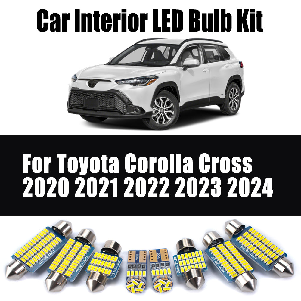 AutoGlowLED 11Pcs LED Interior Light Kit for Toyota Corolla Cross 2020-2024
