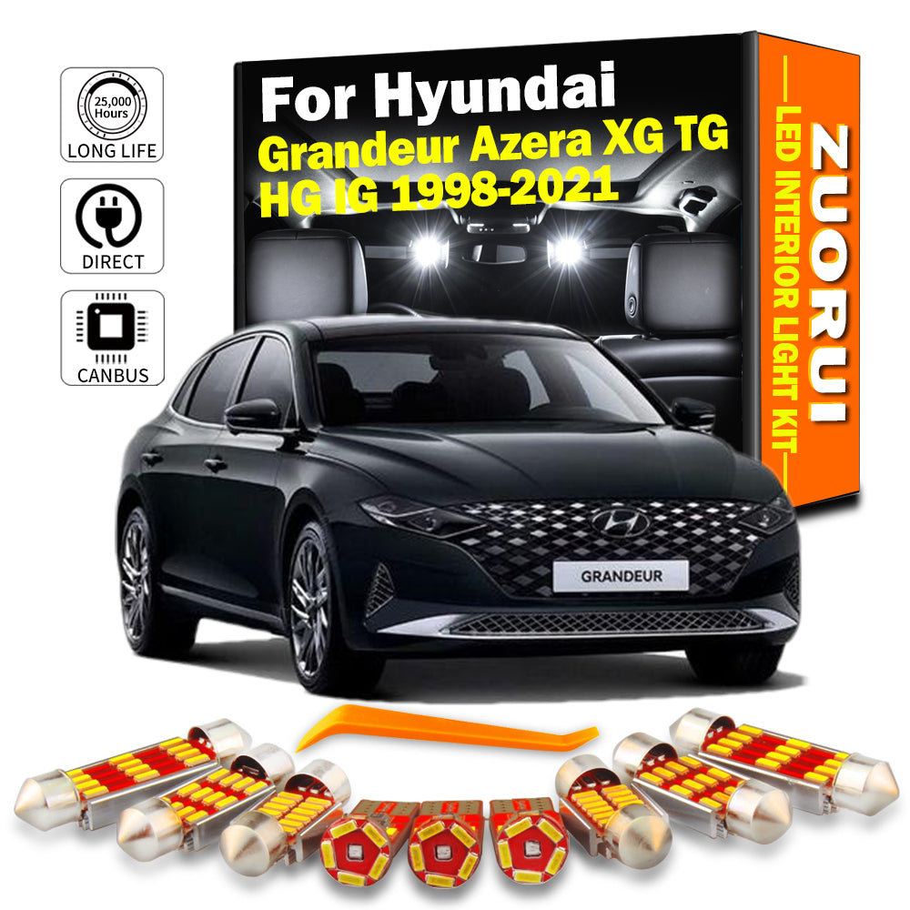 Canbus LED Interior Map Light Kit for Hyundai Grandeur Azera AutoGlowLED