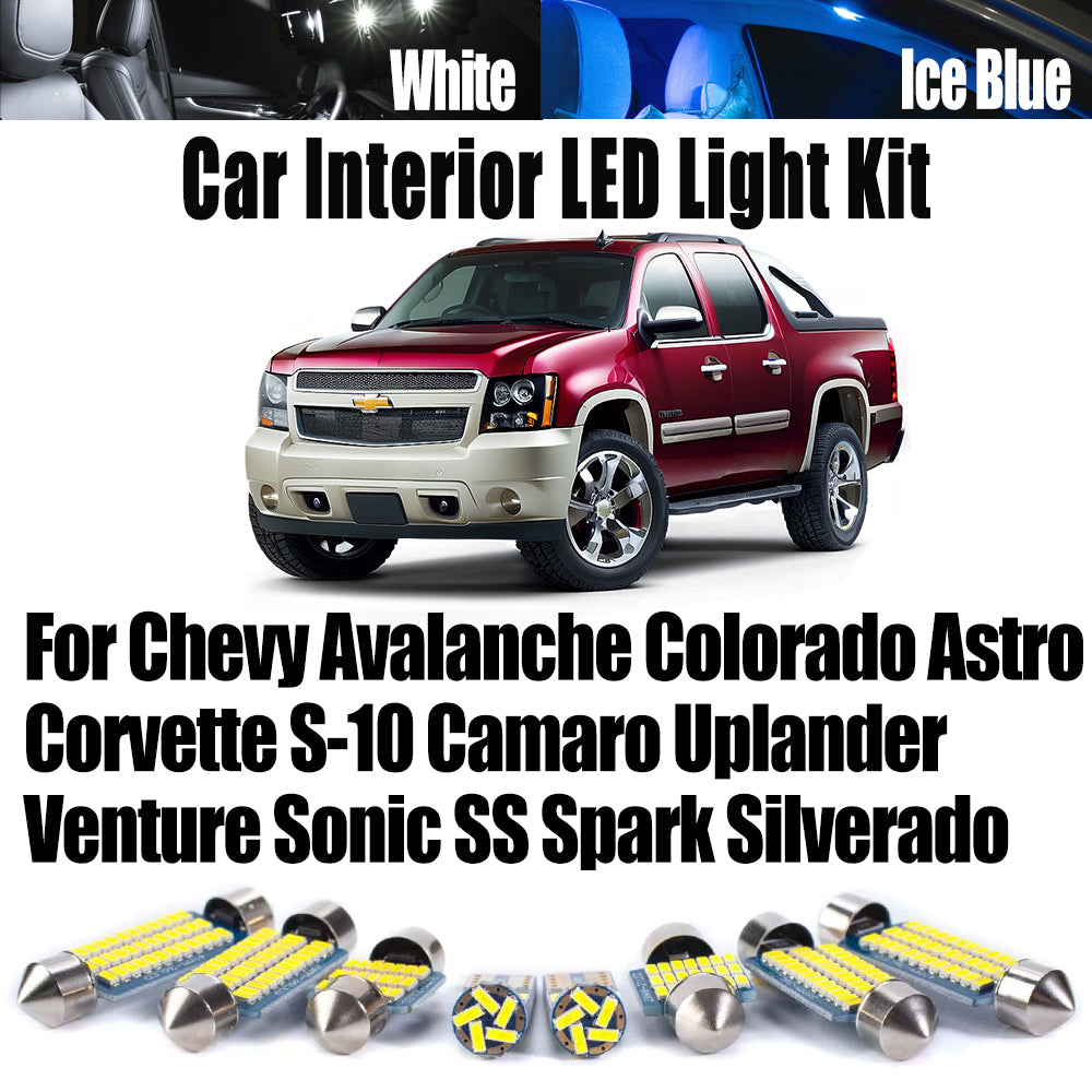 AutoGlowLED Interior LED Light Kit for Chevy Silverado Camaro Corvette