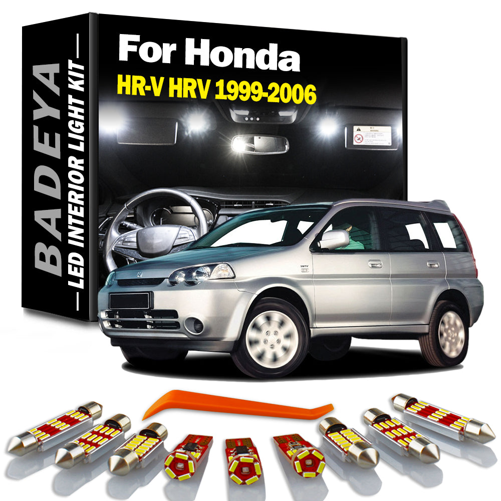 AutoGlowLED LED Interior Light Kit for Honda HR-V HRV 1999-2006 Canbus 10Pcs