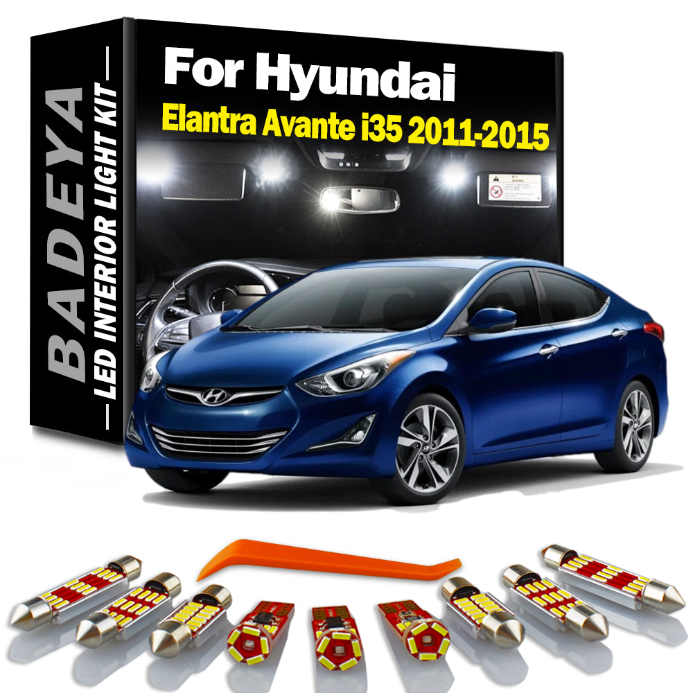 AutoGlowLED Canbus LED Interior Light Kit for Hyundai Elantra 2011-2015