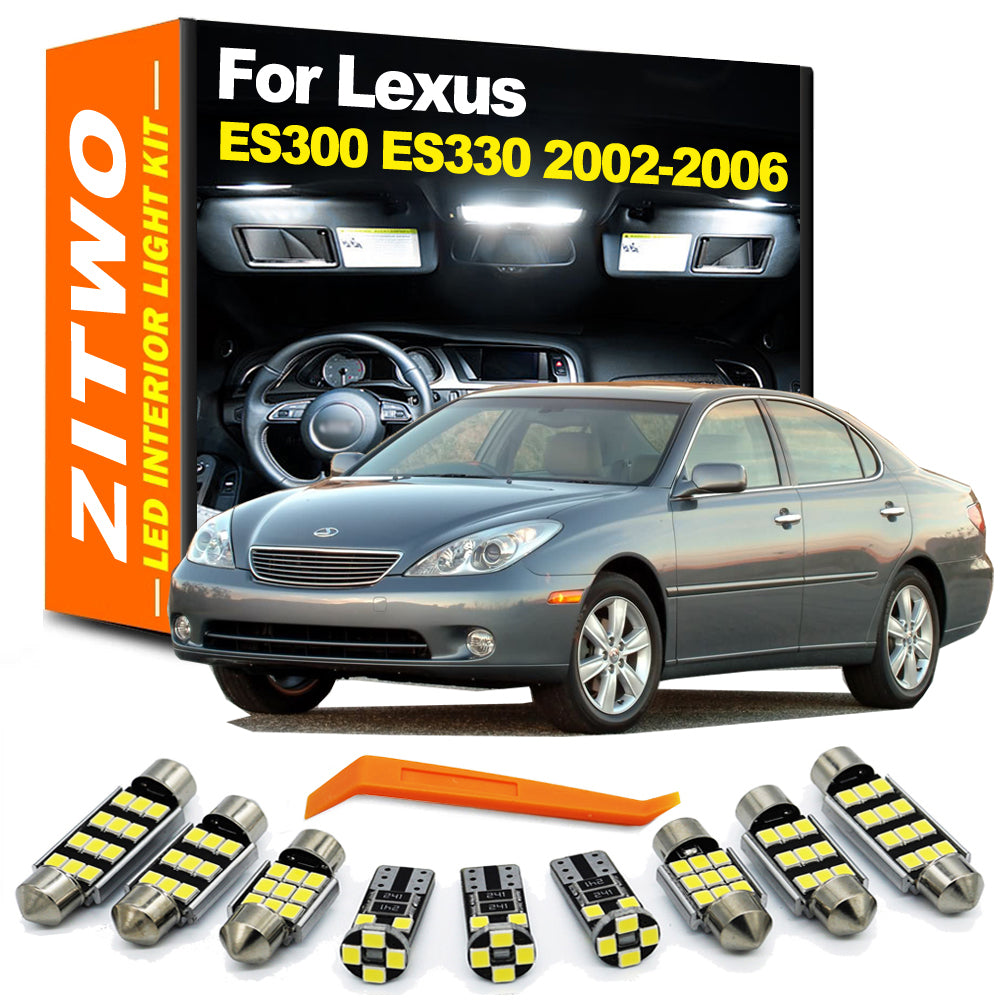 AutoGlowLED 16pc LED Interior Light Kit for Lexus ES ES300 ES330 2002-2006