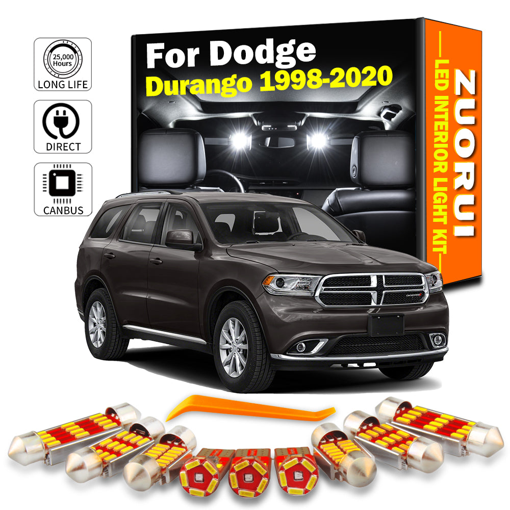 AutoGlowLED Canbus LED Interior Light Kit for Dodge Durango 1998-2020