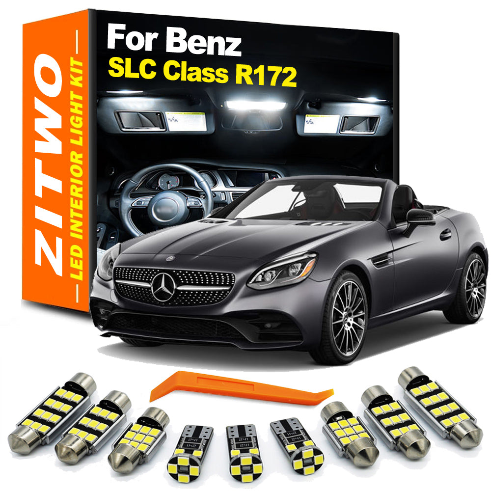 AutoGlowLED 8Pcs LED Interior Light Kit for Mercedes-Benz SLC R172 2016-2019