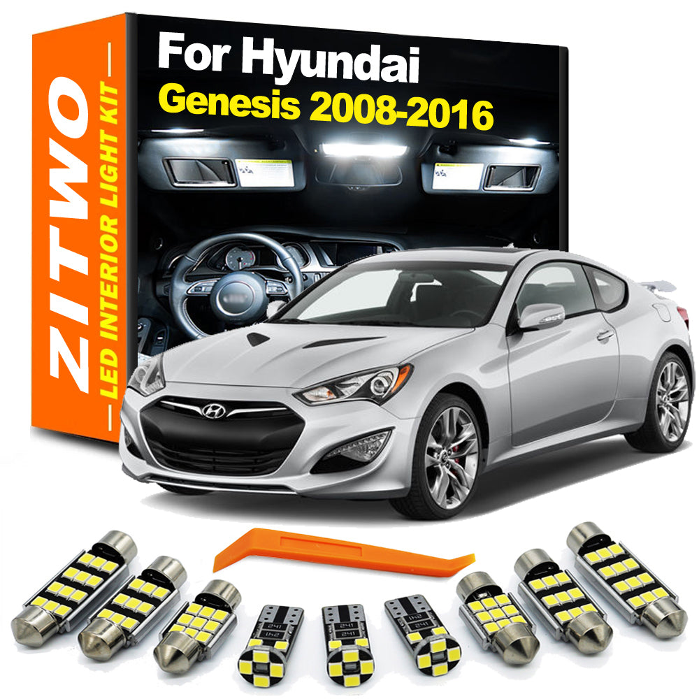 AutoGlowLED LED Interior Light Kit for Hyundai Genesis Coupe Sedan 2008-2016