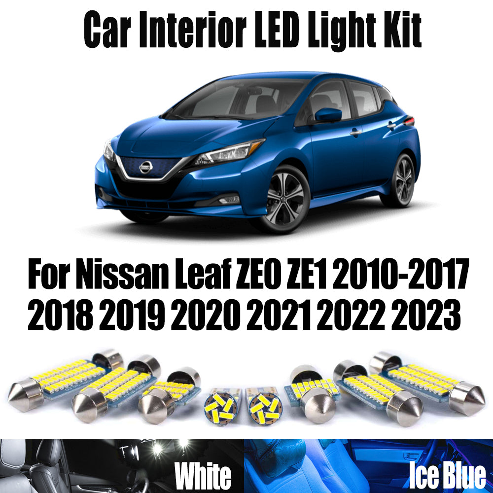 AutoGlowLED Canbus LED Interior Light Kit for Nissan Leaf ZE0 ZE1 2010-2023