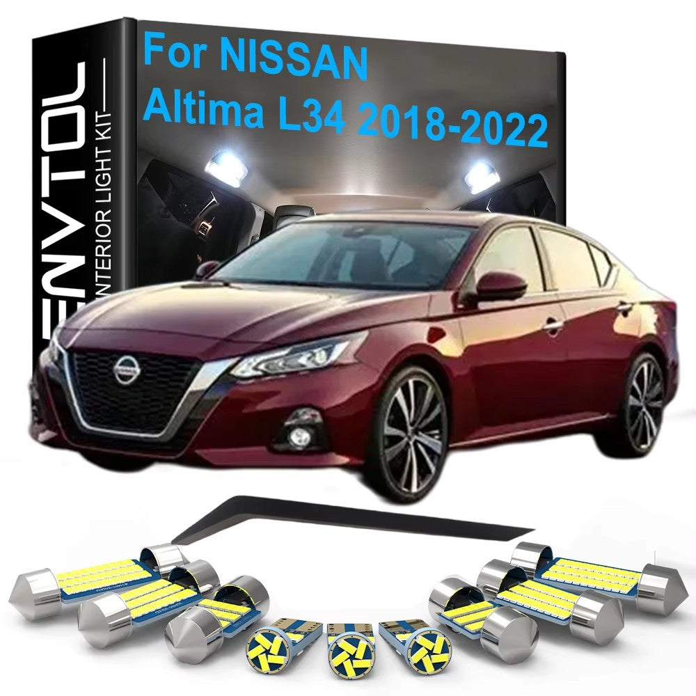 AutoGlowLED 13pcs LED Interior Light Kit for Nissan Altima L34 2018-2022 Canbus