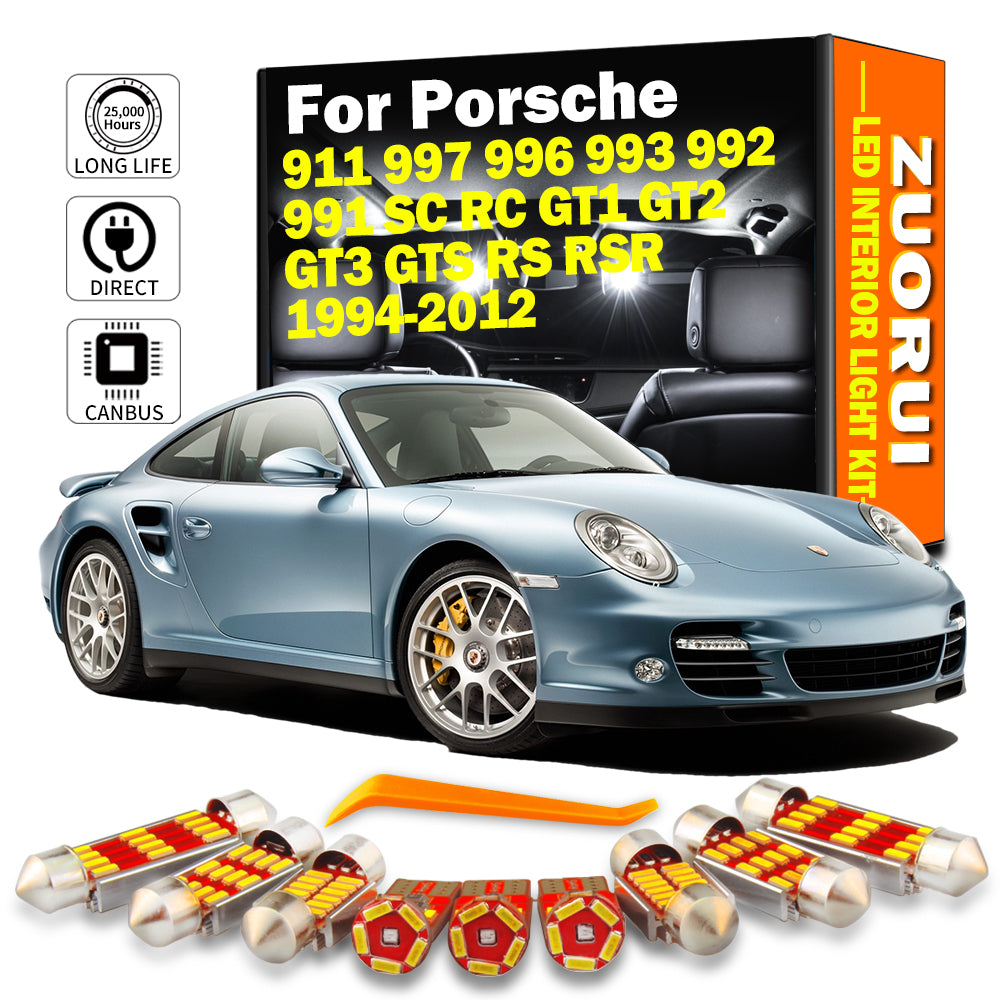 AutoGlowLED Canbus LED Interior Light Kit for Porsche 911 993 996 997