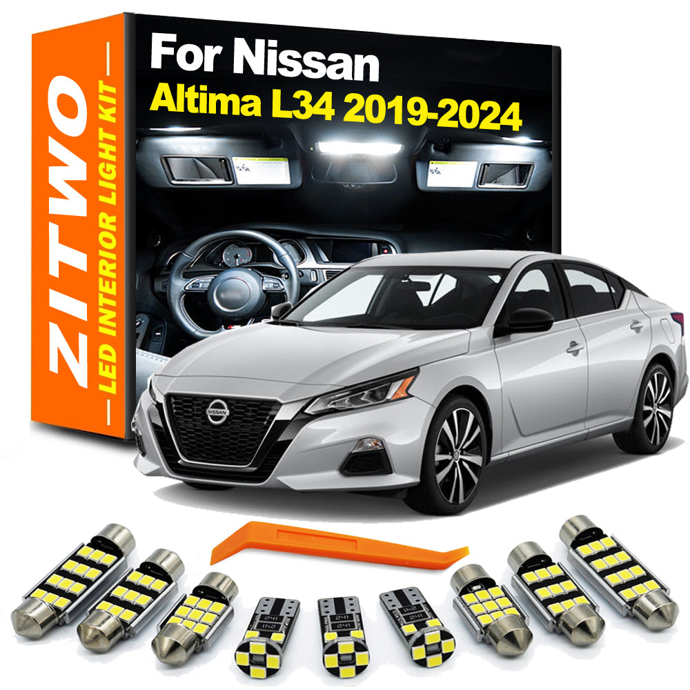 AutoGlowLED 13Pcs LED Interior Light Kit for Nissan Altima L34 2019-2024