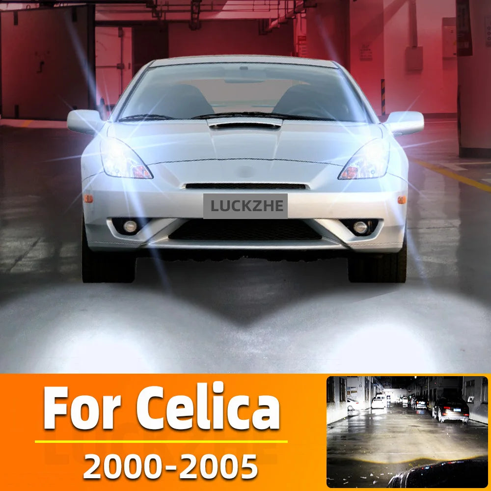 AutoGlowLED LED Headlight Bulbs for Toyota Celica 2000-2005 High Low Beam Canbus