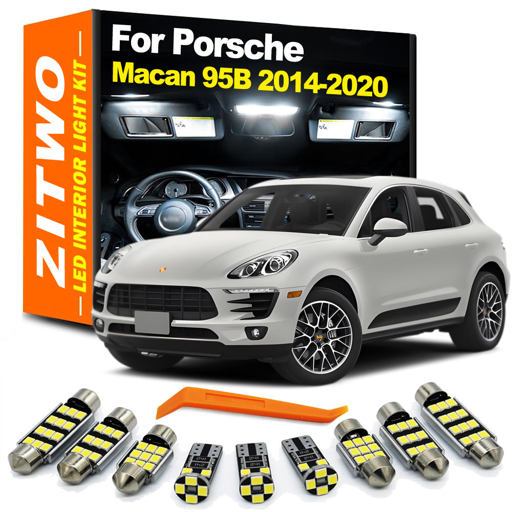 AutoGlowLED 14 Pcs Canbus LED Interior Light Kit for Porsche Macan 95B 2014-2020
