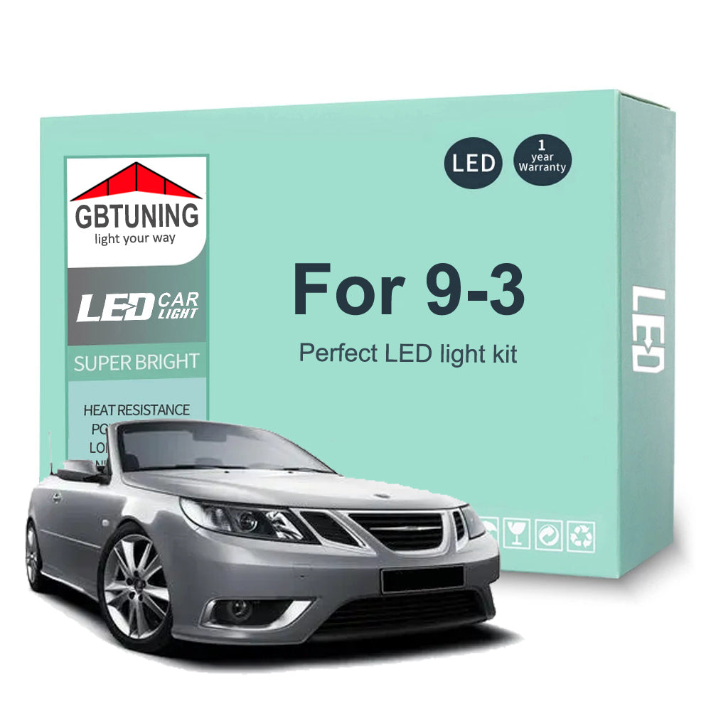 AutoGlowLED Canbus LED Interior Light Kit for Saab 9-3 1999-2014