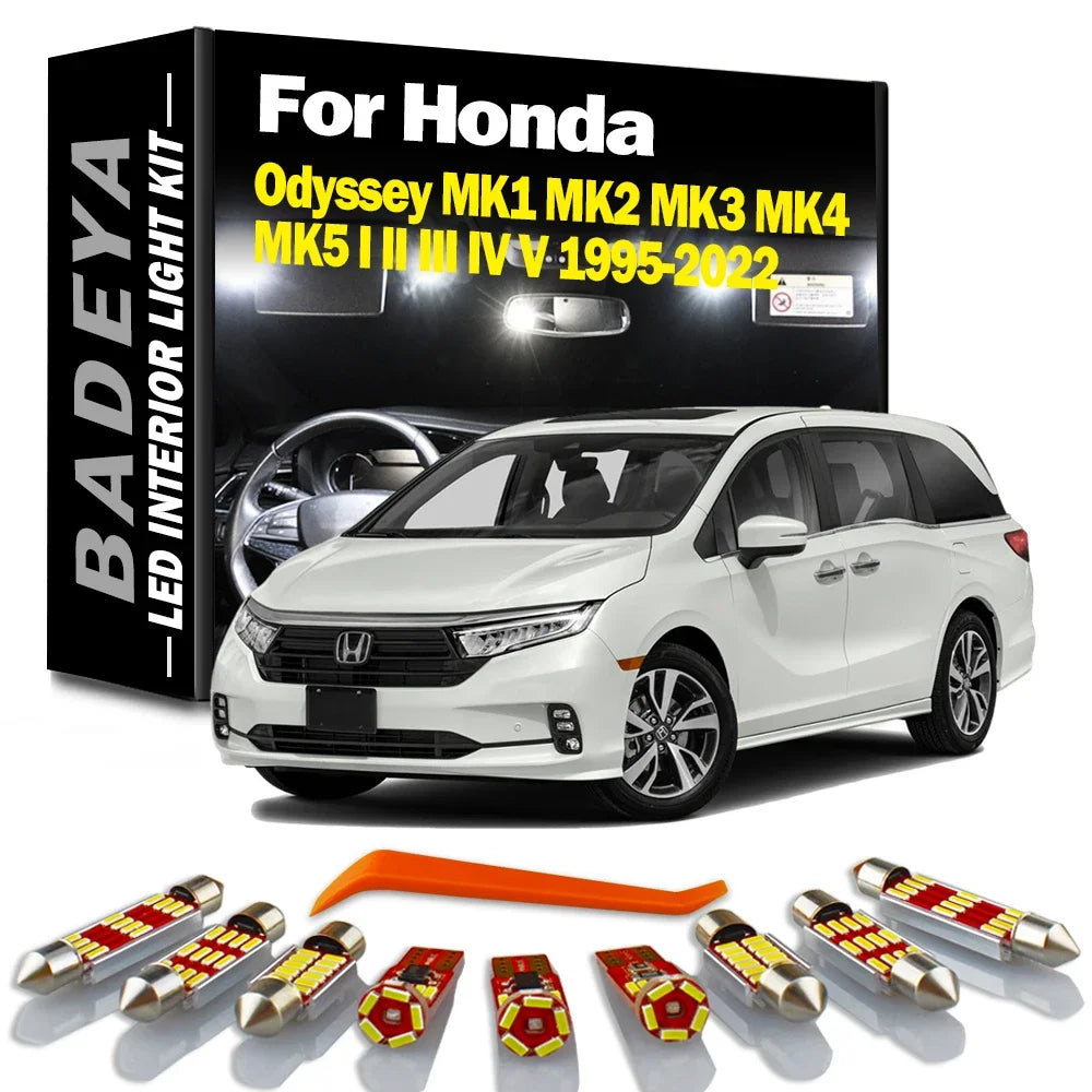 AutoGlowLED LED Interior Light Kit for Honda Odyssey 1995-2022