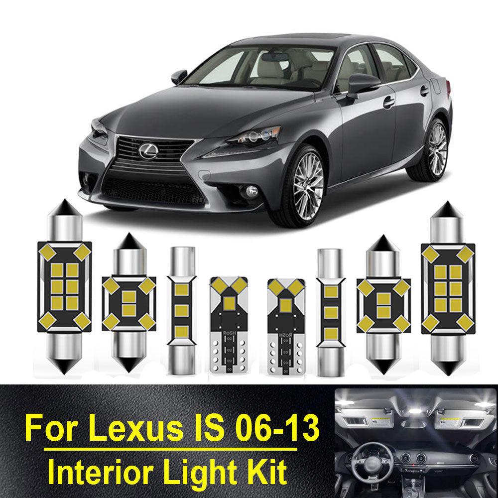 AutoGlowLED Canbus LED Interior Light Kit for Lexus IS MK2 2006-2013