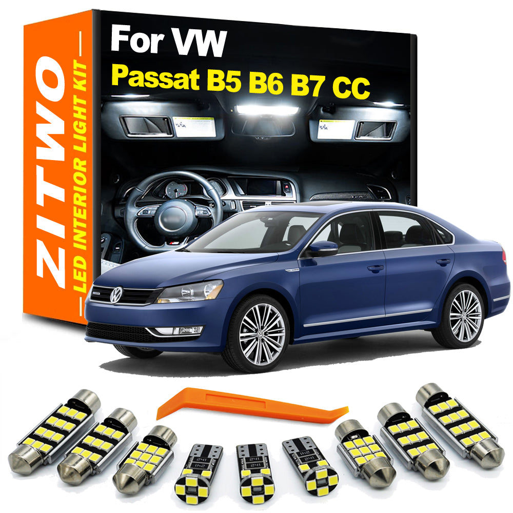 AutoGlowLED Canbus LED Interior Light Kit for VW Passat B5-B8 CC 1997-2020