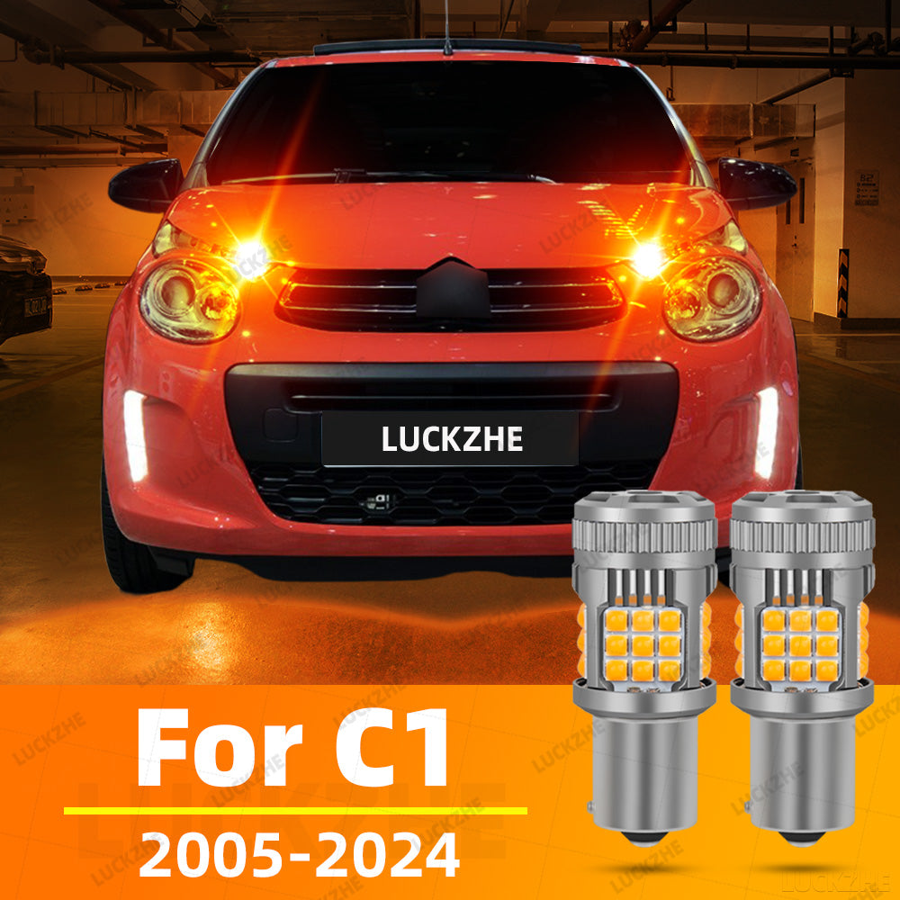 AutoGlowLED LED Turn Signal Light for Citroen C1 C3 Amber Yellow Super Bright