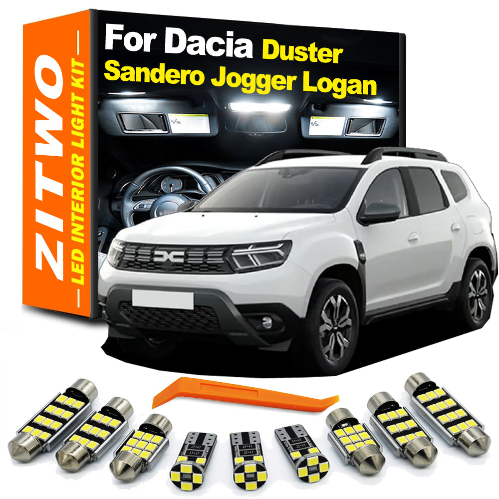 AutoGlowLED CANBUS LED Interior Light Kit for Dacia Duster/Sandero 2004-2026