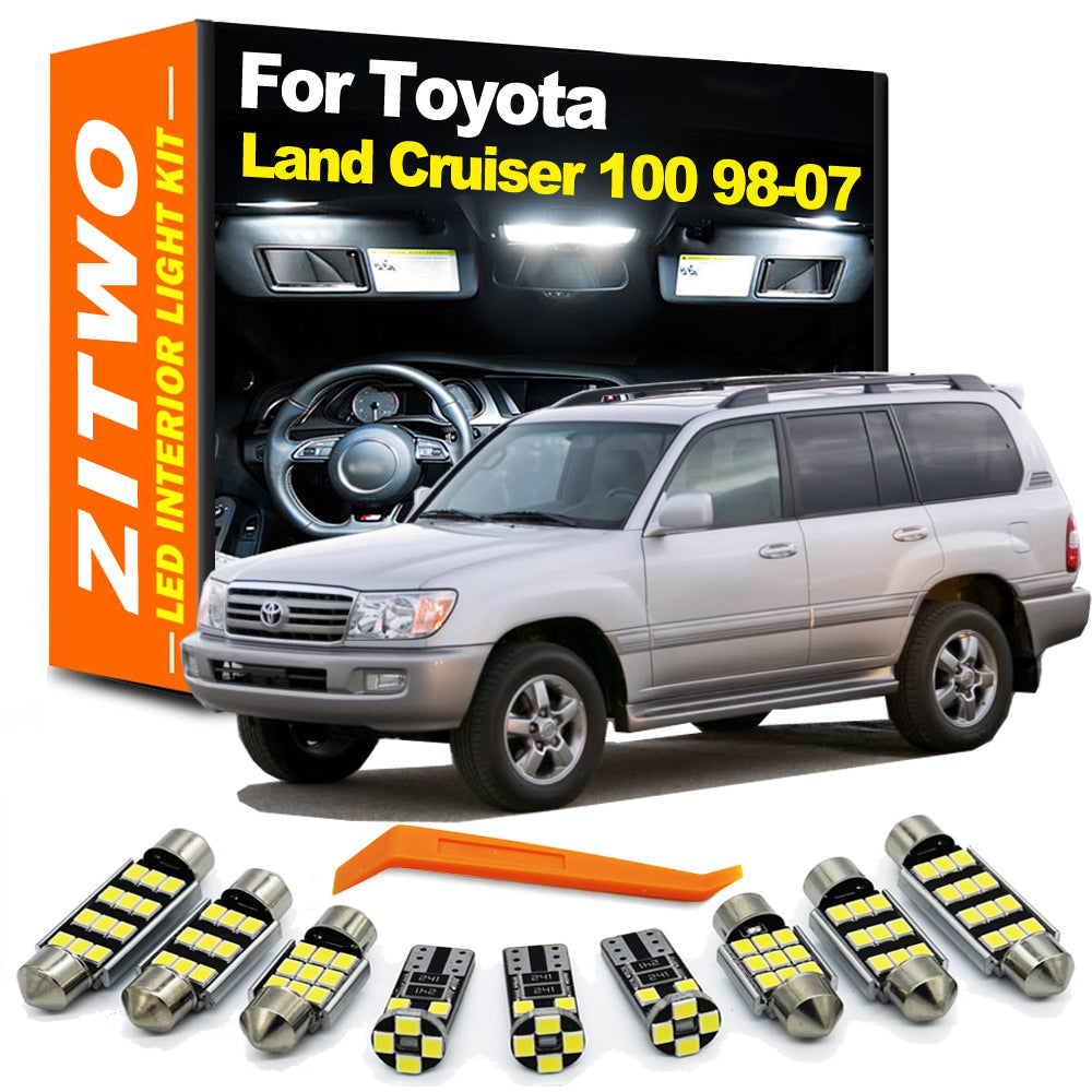 AutoGlowLED 19Pcs LED Interior Light Kit for Toyota Land Cruiser 100 LC100 1998-2007