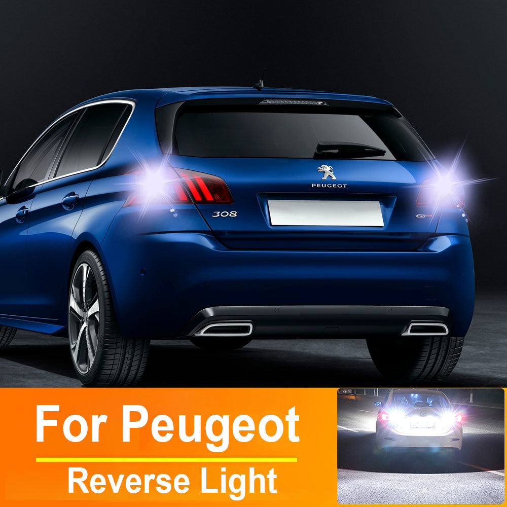 AutoGlowLED T15 W16W LED Reverse Light Bulbs for Peugeot 308 3008 5008 Canbus Error Free