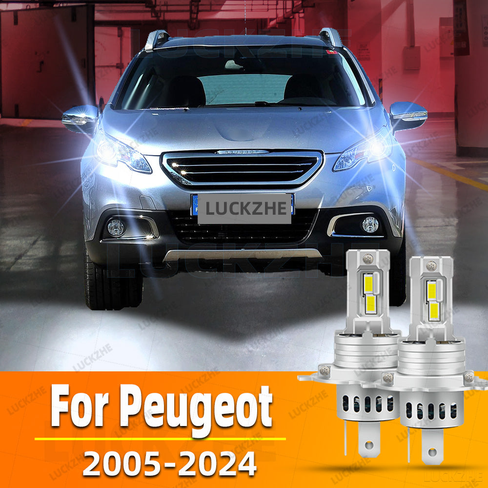 AutoGlowLED LED Headlight Kit for Peugeot 1007 2008 3008 4007 4008 5008 High/Low Beam