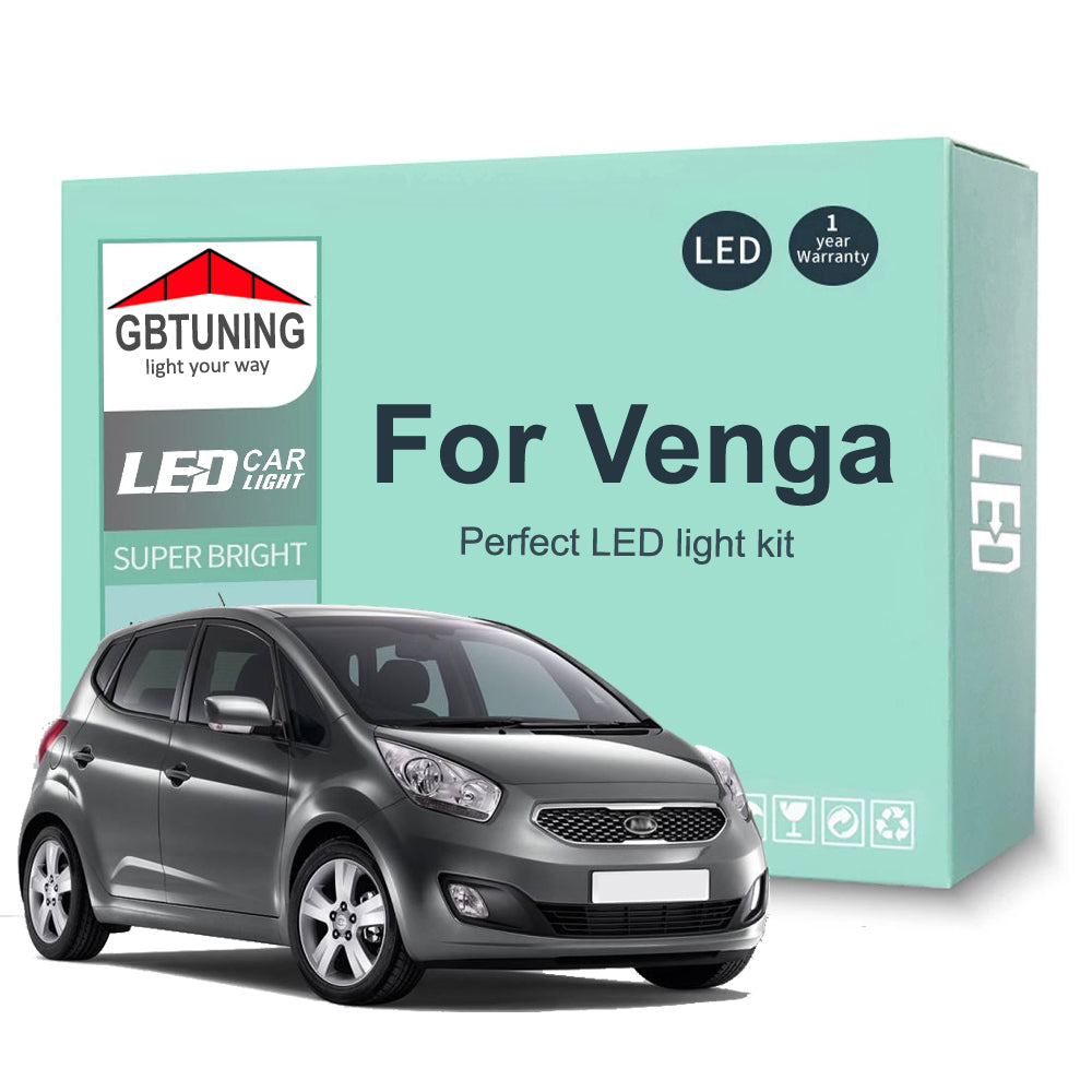 AutoGlowLED 11Pc LED Interior Light Kit for KIA Venga 2009-2019 Canbus