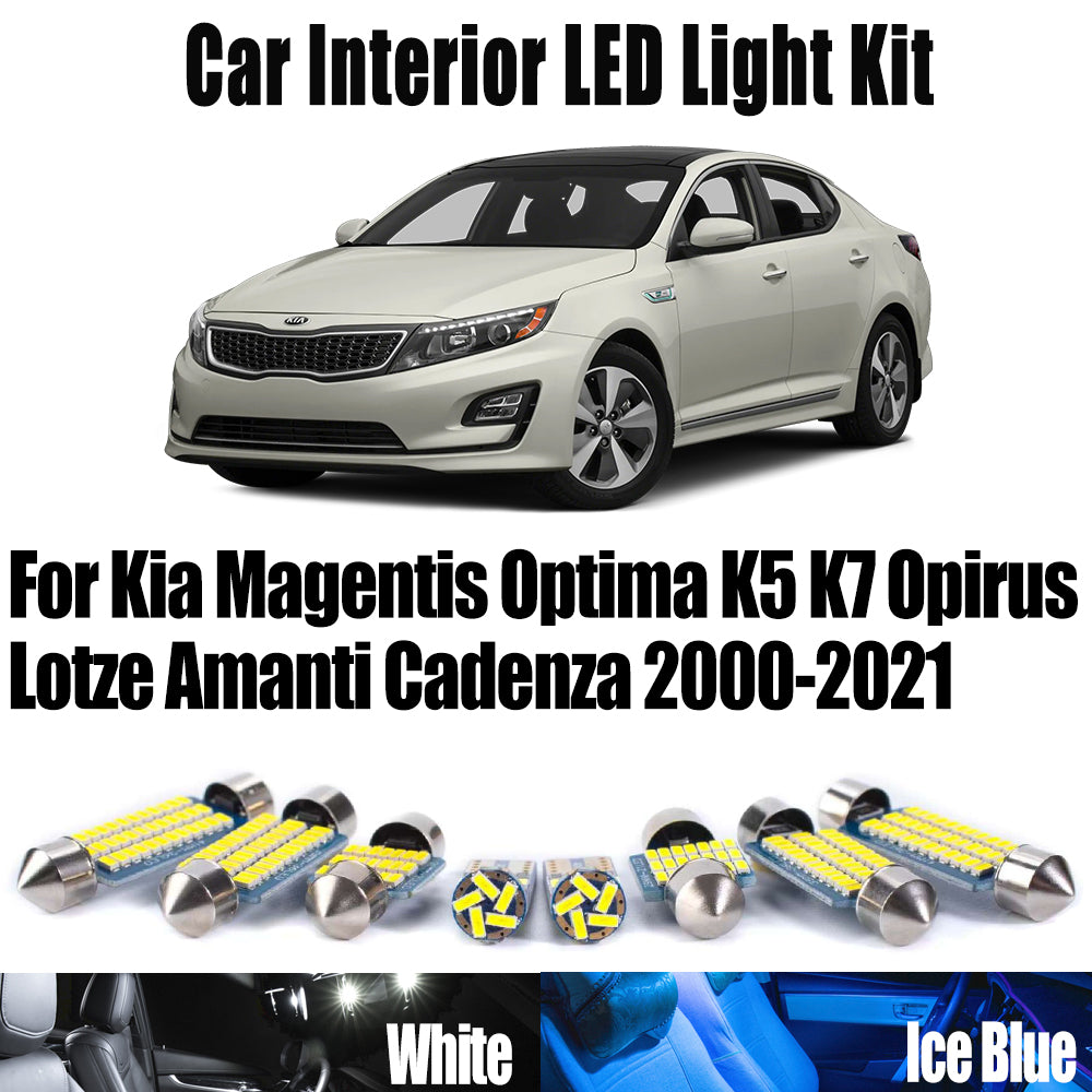 AutoGlowLED LED Interior Light Kit for Kia Optima Magentis K5 K7 Opirus Lotze Amanti Cadenza