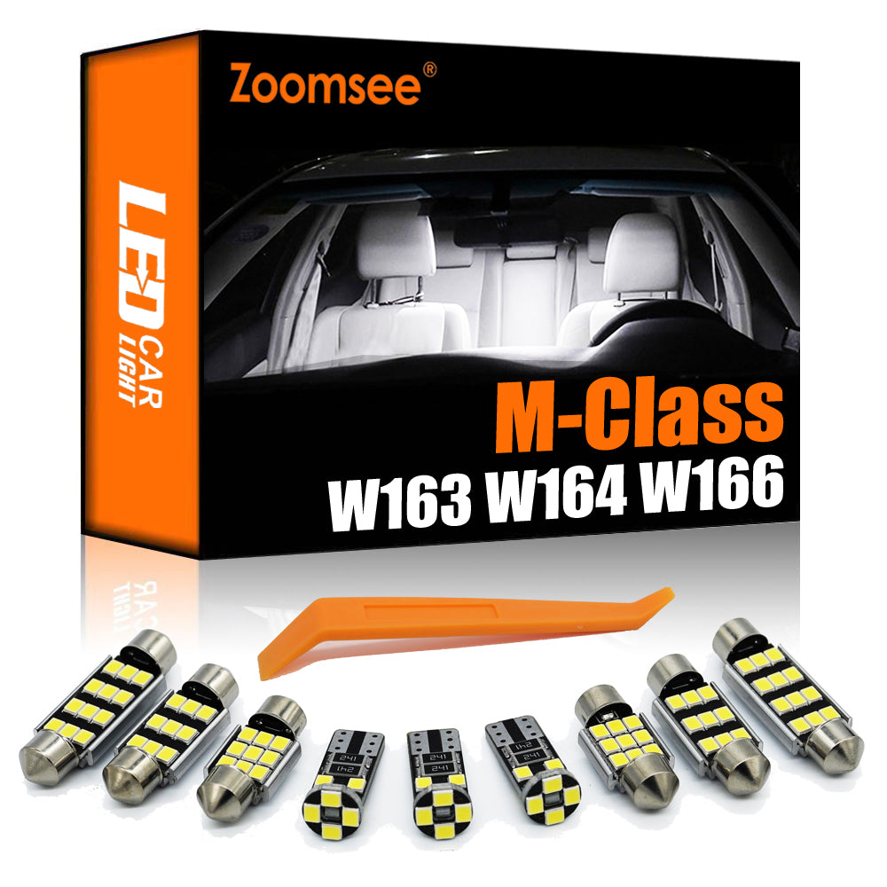 AutoGlowLED Canbus LED Interior Light Kit for Mercedes M ML Class W163 W164 W166