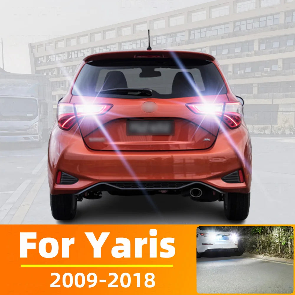 AutoGlowLED LED Reverse Light for Toyota Yaris Vitz 2009-2018, 2pcs