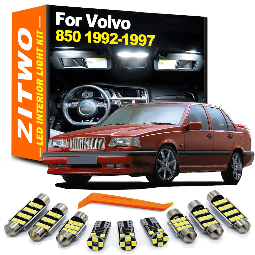 AutoGlowLED 14Pcs LED Interior Light Kit for Volvo 850 1992-1997