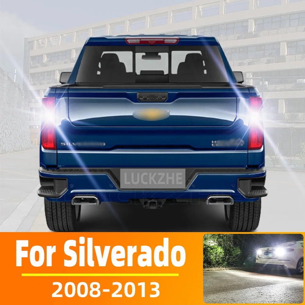 AutoGlowLED LED Backup Reverse Light for Chevrolet Silverado 1500 2500 3500 2008-2013, 2Pcs Canbus