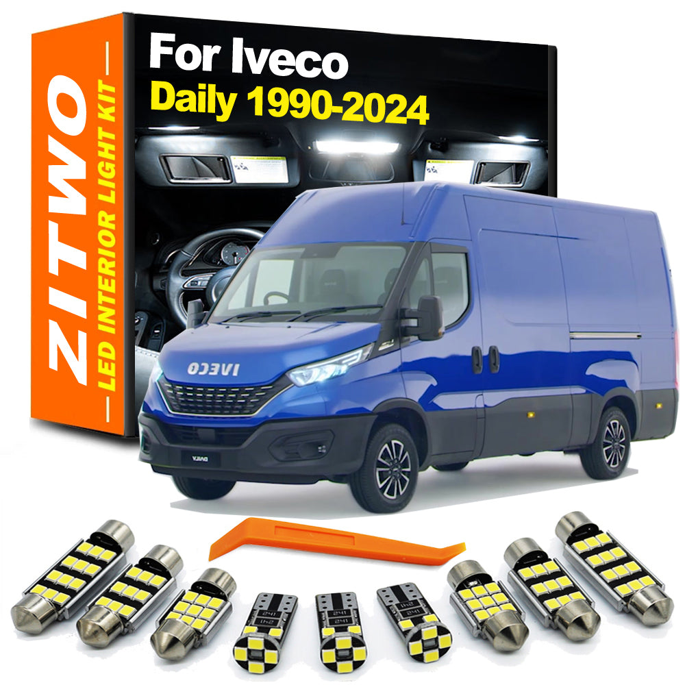 AutoGlowLED LED Interior Dome Map Light Kit for Iveco Daily 1990-2024