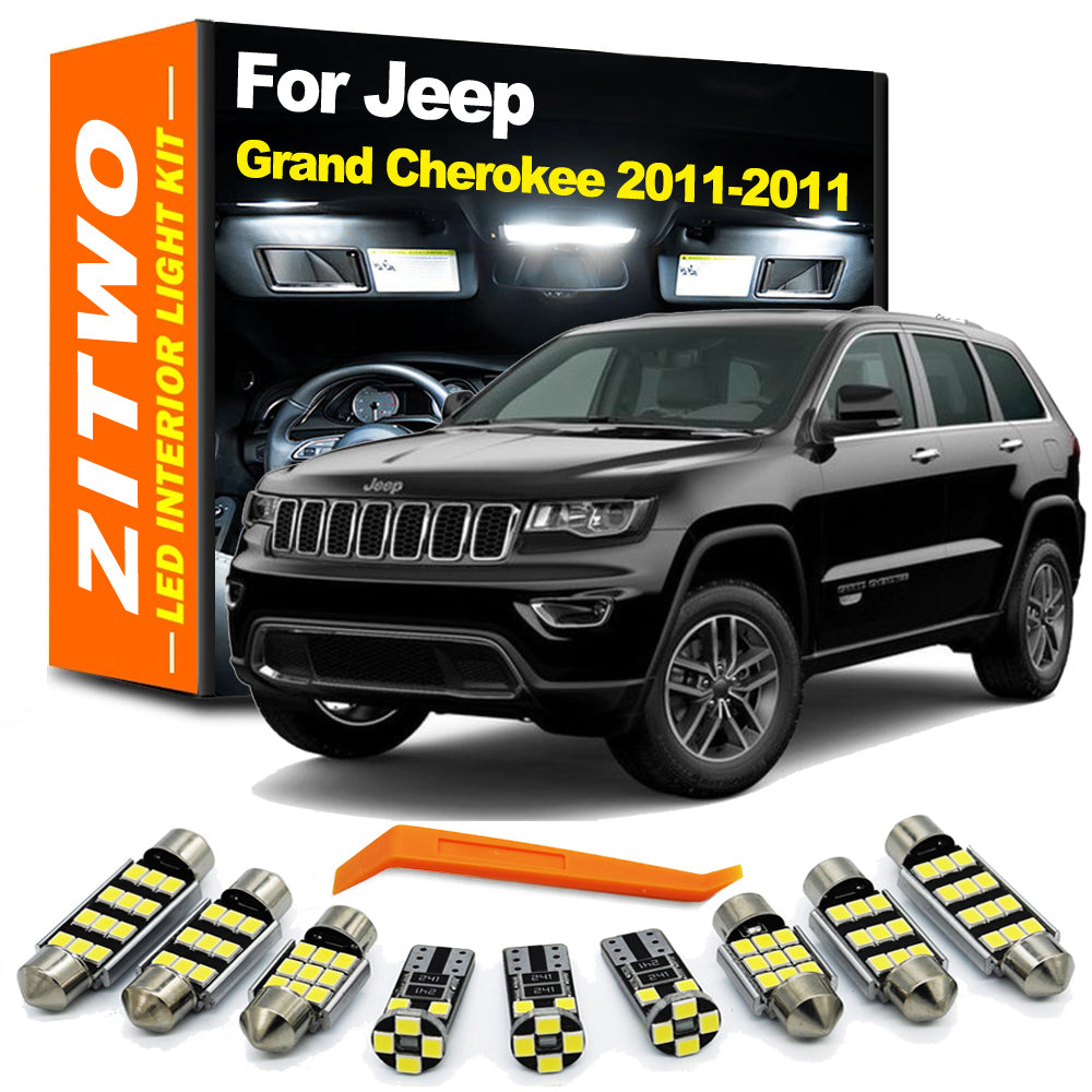 AutoGlowLED 15Pcs LED Interior Light Kit for Jeep Grand Cherokee WK2 2011-2021