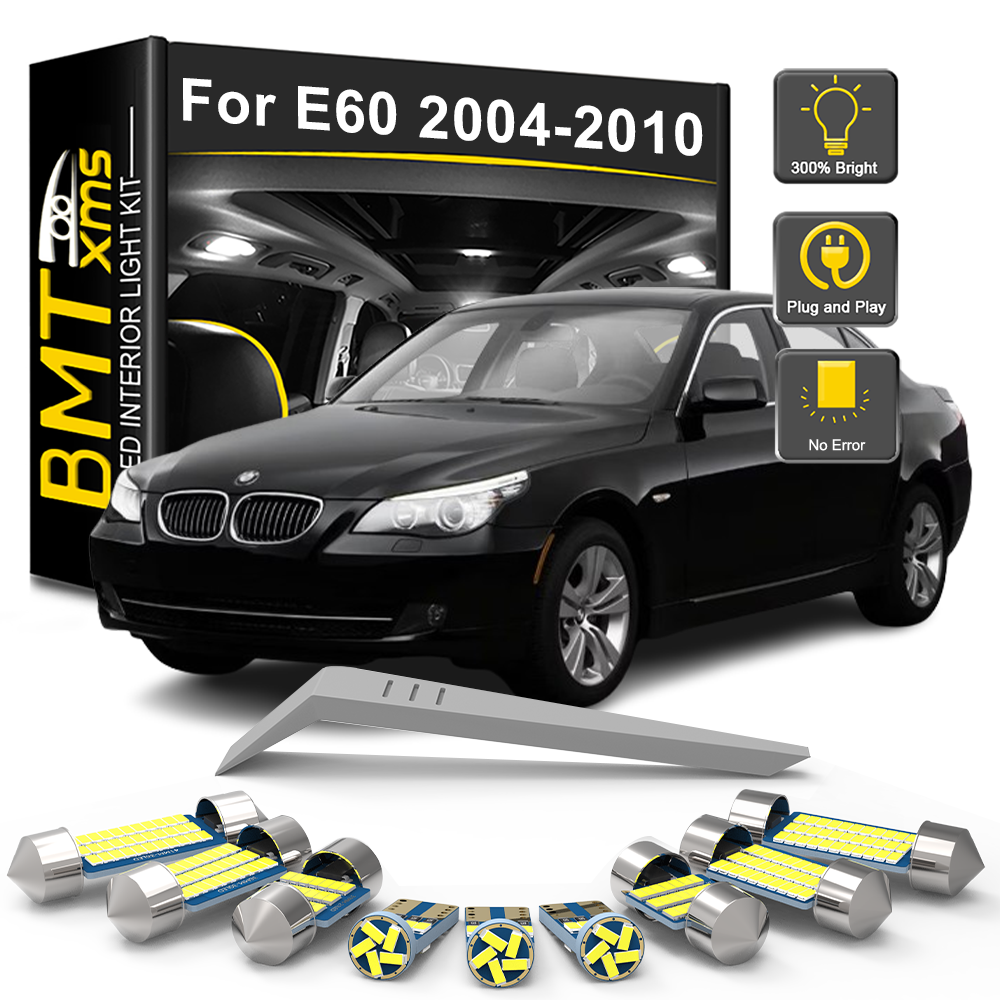 AutoGlowLED 20Pc LED Interior Light Kit for BMW 5 Series E60 Sedan