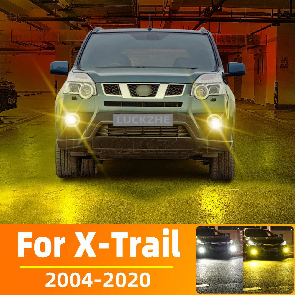 AutoGlowLED LED Fog Light Bulbs for Nissan X-Trail T30 T31 T32 2004-2020