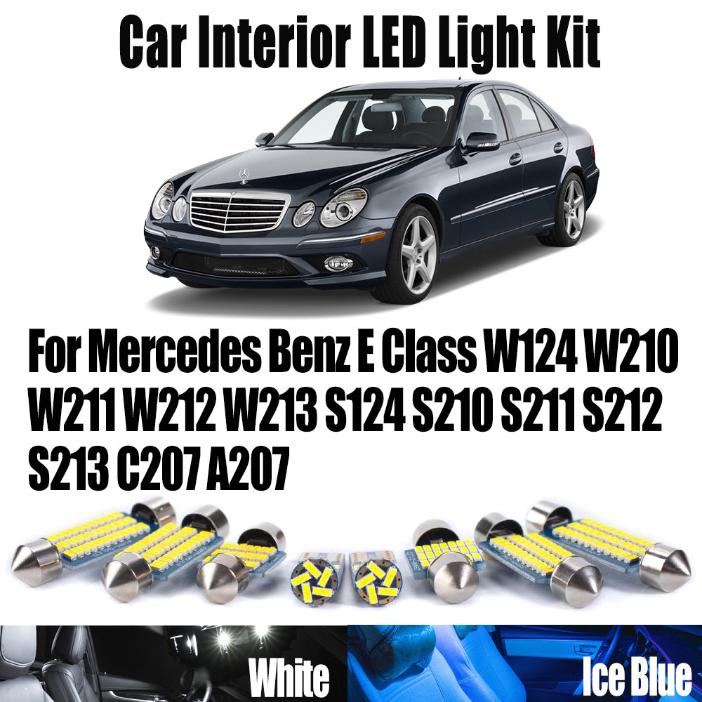 AutoGlowLED LED Interior Light Kit for Mercedes-Benz E Class W124-W213
