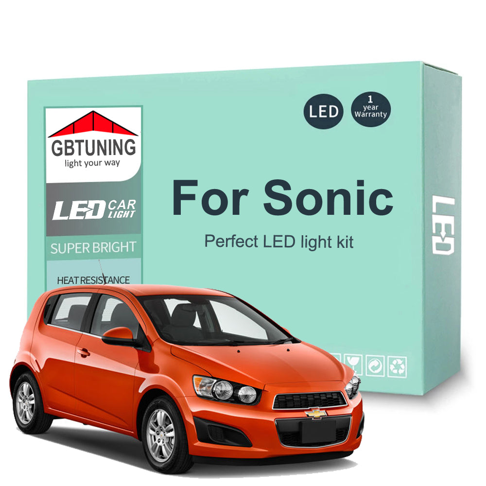 AutoGlowLED Canbus LED Interior Light Kit for Chevy Sonic 2012-2020