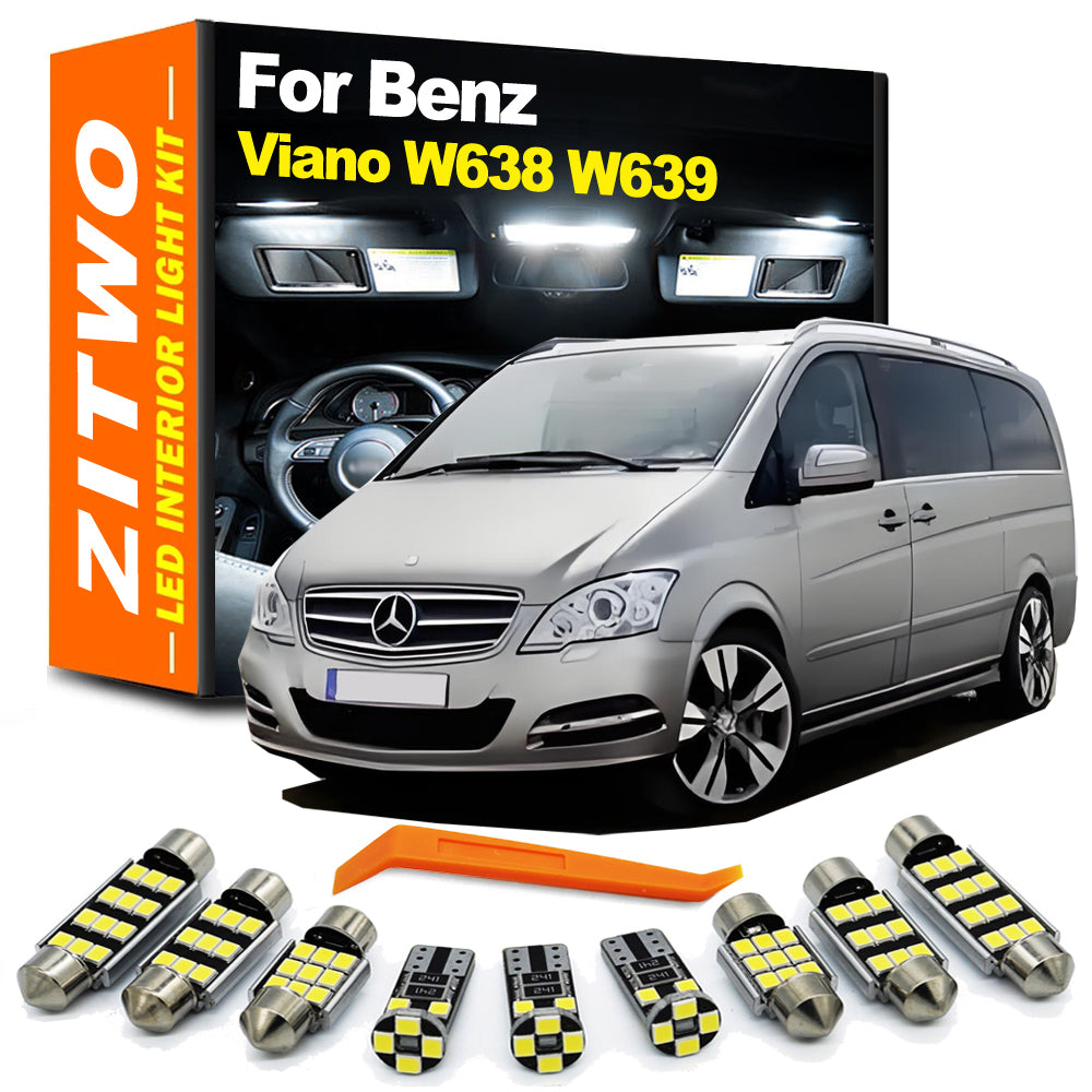 AutoGlowLED LED Interior Light Kit for Mercedes Viano W639 2003-2015