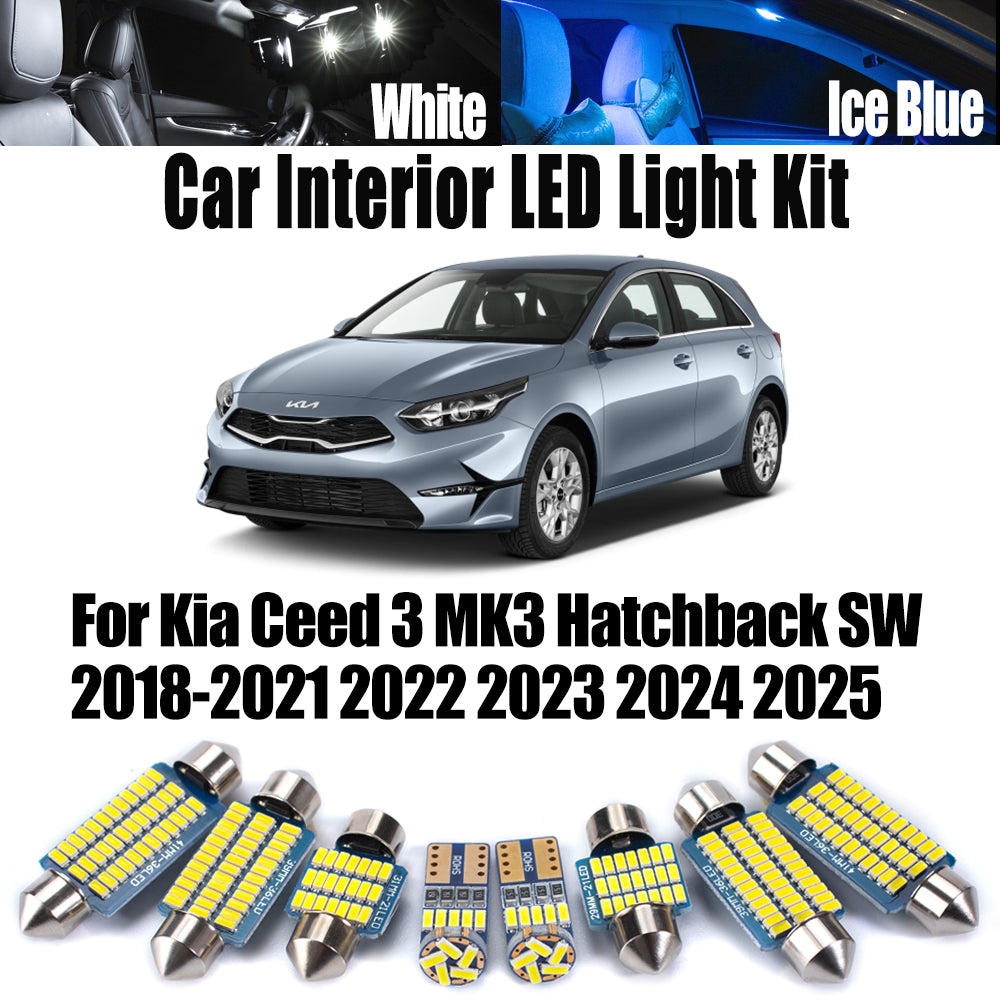 AutoGlowLED LED Interior Light Kit for Kia Ceed 3 MK3 Hatchback SW 2018-2025