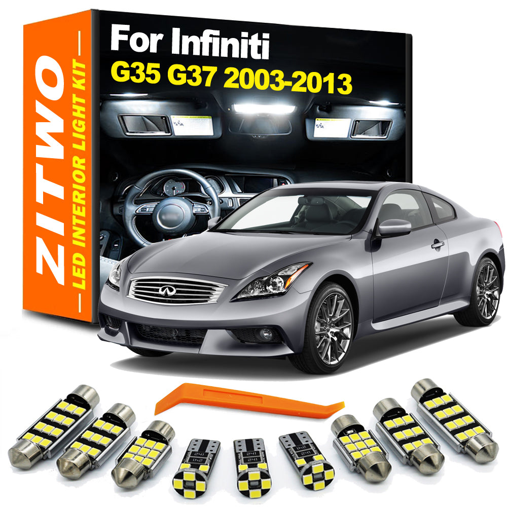 AutoGlowLED LED Interior Light Kit for Infiniti G25 G35 G37 2003-2013