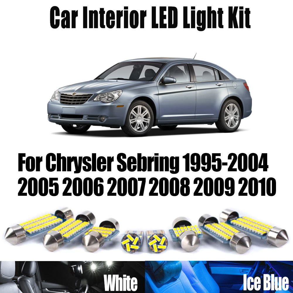 AutoGlowLED Canbus LED Interior Light Kit for Chrysler Sebring 1995-2010